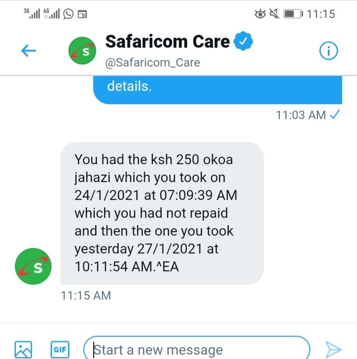 Safaricom customer support confirms it too. Which proves the point its poor accounting and budgeting issue.