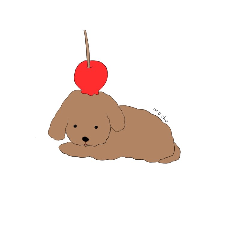 もちょ フリーアイコン 犬 デジタルイラスト キャラクター 犬 フリーアイコン イラストレーションの日21 Lineスタンプ 動物