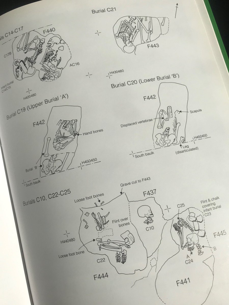 5) I first saw the Hallsatt images at Uni but my introduction to actually drawing such elements was at Sudden Farm where I had to draw many of the burials of an IA cemetery for Prof Sir Barry Cunliffe. These drawings formed part of the archive for publication.  #digideath