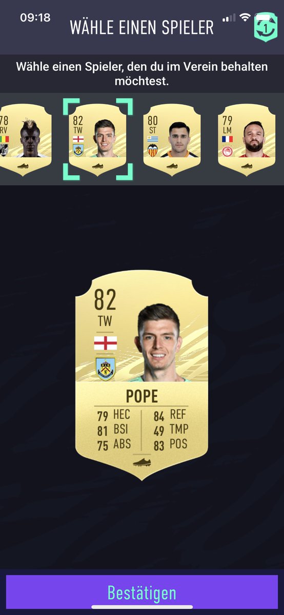 Basix205's tweet photo. The fact that its not even IF Pope just makes it worse lmao #FIFA21 #EA https://t.co/tNm0Vr1Y9I