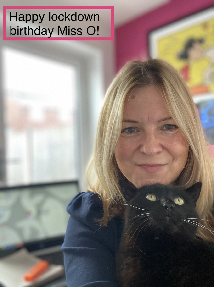 Thursday and it is our penultimate focus on the English Dept #teachingfromhome. Here’s Miss Owen with her cat Pixie Piekins - and it’s her birthday today! Hope she enjoys the view of her garden because she won’t be going anywhere to celebrate! Happy birthday Miss O! 🎈 🎈 🎉 🎈