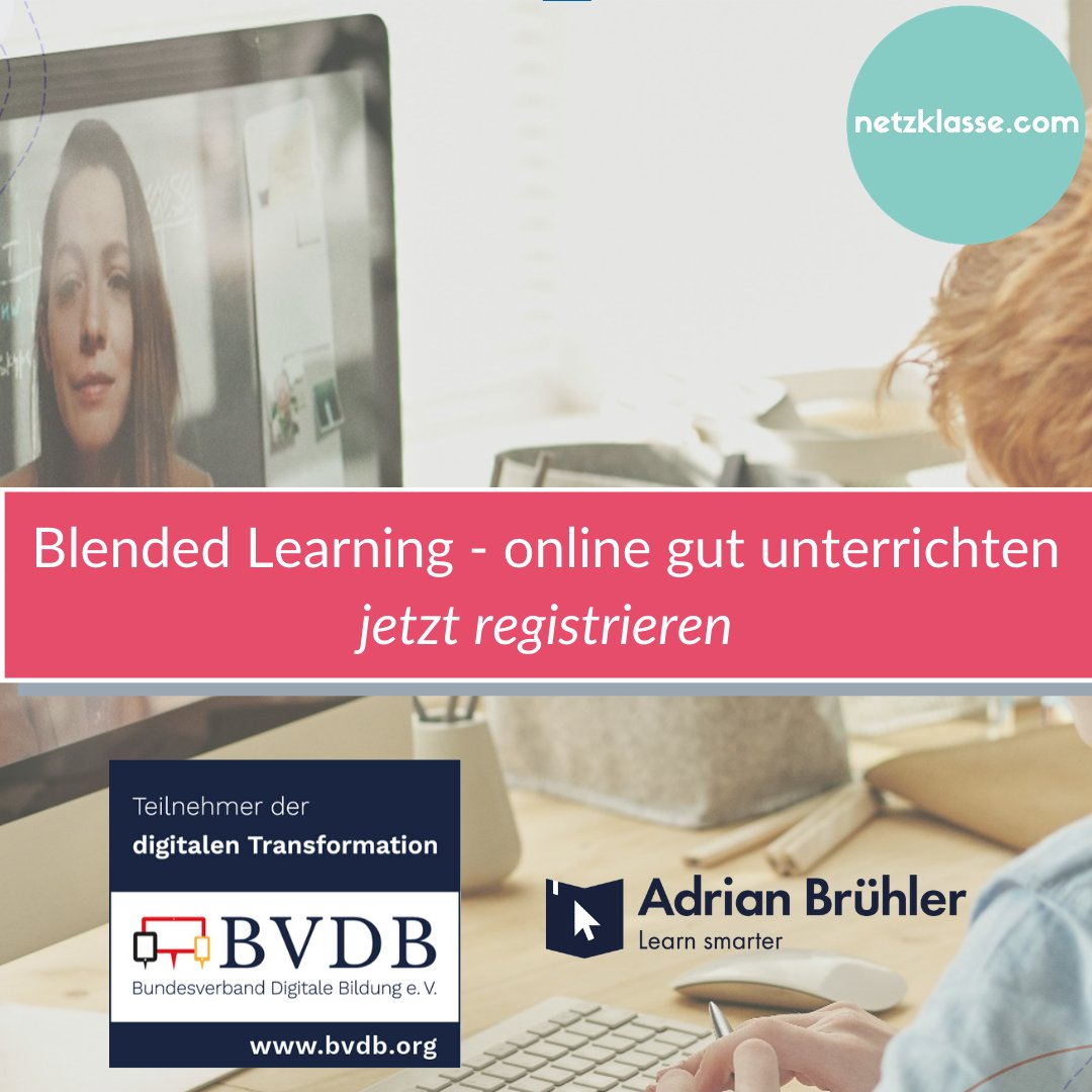 Schule von morgen - Digitales Klassenzimmer💻 (@netzklasse) on Twitter photo “Eine unterstützende Schulungsreihe mit Fokus auf #blendedlearning für Jedermann muss her” - ok!
Am 18.2. startet Schulungsreihe in Zusammenarbeit mit Adrian Brühler & <a href="/netzklasse/">Schule von morgen - Digitales Klassenzimmer💻</a>. Sicher Dir bis 31.1. #kickoff-Rabatt inkl. Teilnahmebescheinigung
👉kontakt@netzklasse.com “Eine unterstützende Schulungsreihe mit Fokus auf #blendedlearning für Jedermann muss her” - ok!
Am 18.2. startet Schulungsreihe in Zusammenarbeit mit Adrian Brühler & <a href="/netzklasse/">Schule von morgen - Digitales Klassenzimmer💻</a>. Sicher Dir bis 31.1. #kickoff-Rabatt inkl. Teilnahmebescheinigung
👉kontakt@netzklasse.com