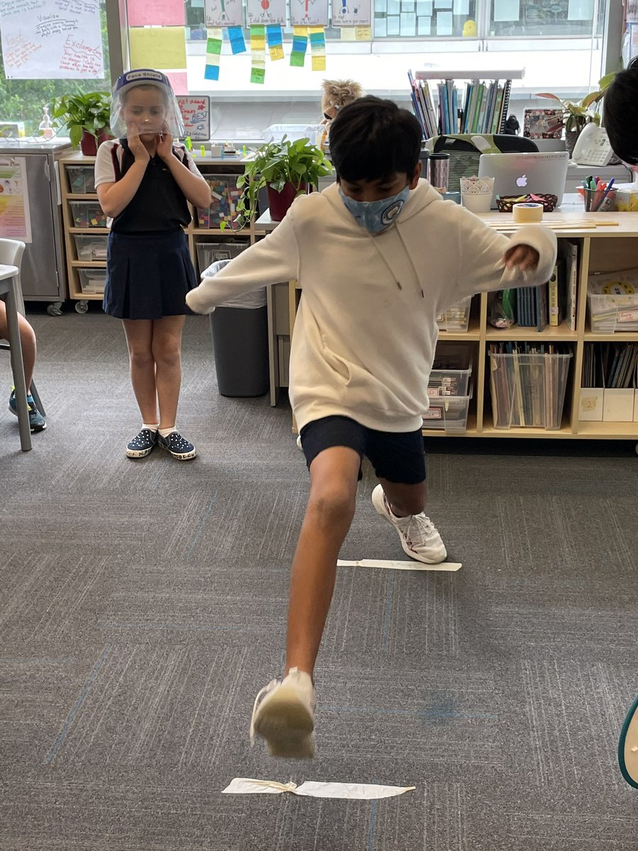 tracymevans75's tweet photo. The best part of today’s Mini Metric Olympics wasn’t the kids excitement in competing in ridiculous events like, the paper straw javelin throw or cotton ball shot put, but the motivational signs to encourage their team members. Best sign, “Go someone! Someone win!” #saisrocks https://t.co/2q6XwYlxzD