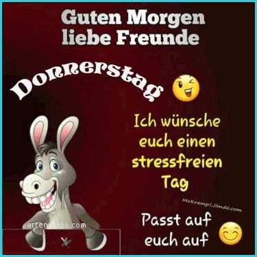 Und jetzt wünsche ich euch allen einen stressfreien Tag!