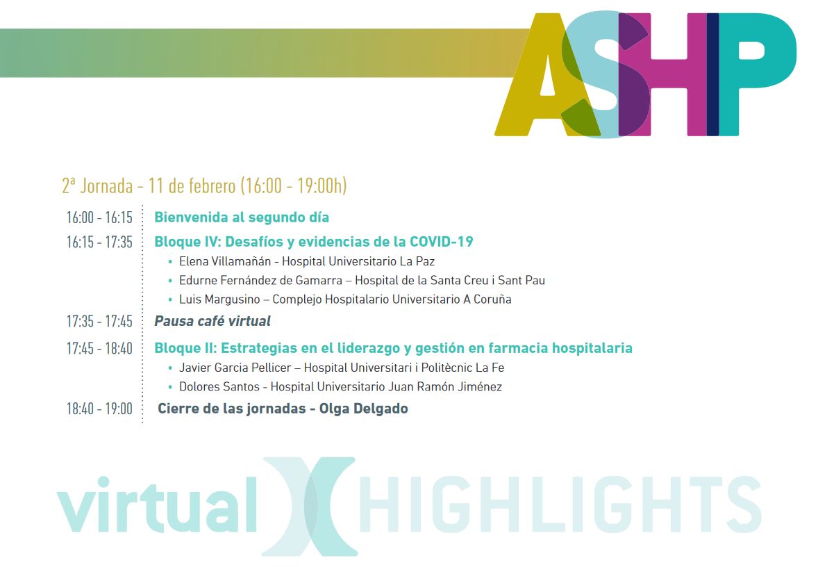 sefh_'s tweet photo. Te invitamos a participar en las sesiones POST-MIDYEAR en las que se presentarán las principales conclusiones e innovaciones más relevantes del Congreso #ASHP2020 de la @ASHPOfficial
🗓️10 y 11 de febrero (formato virtual)
#sefhmidyear2020 https://t.co/L2z2tNAE9u https://t.co/mZdRWRbQnx