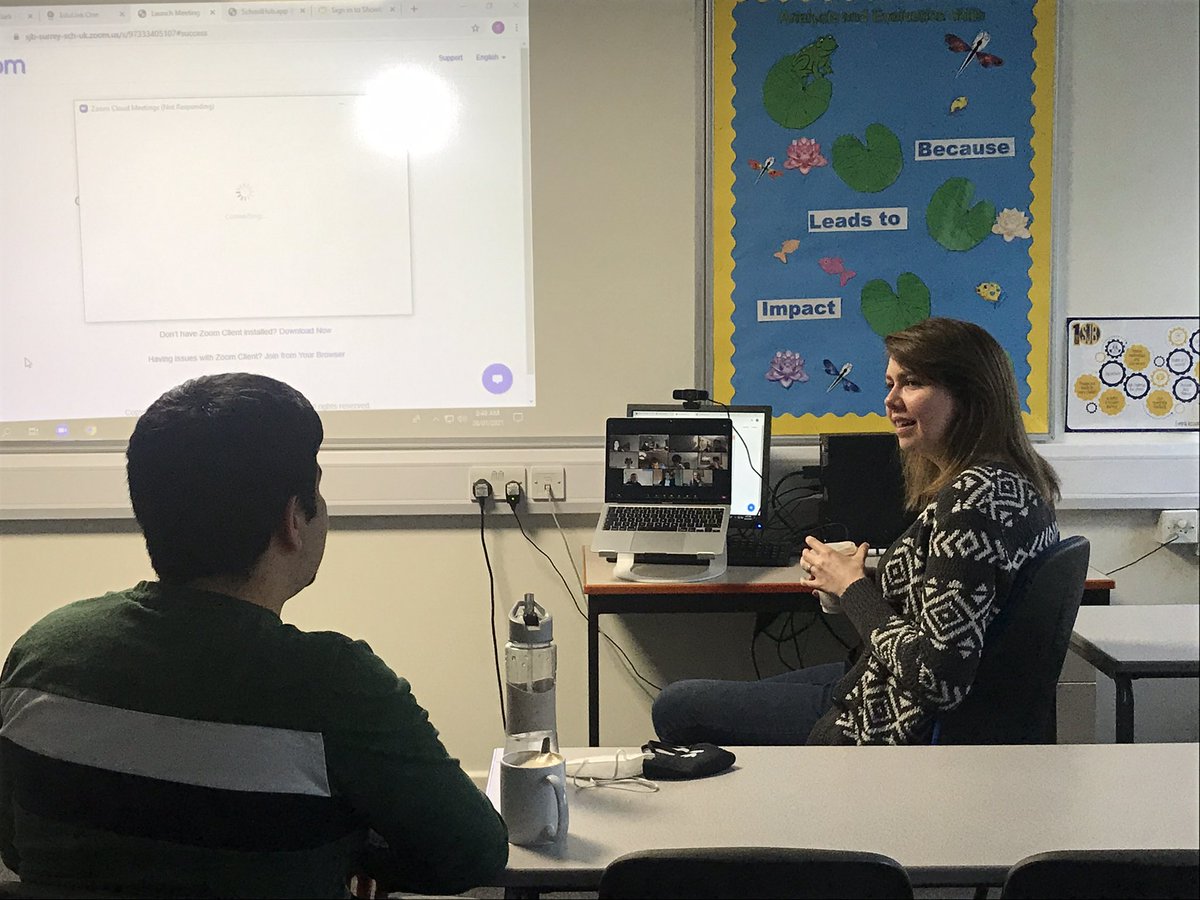 Despite some technical issues it’s lovely to see so many year 12s at coffee morning......