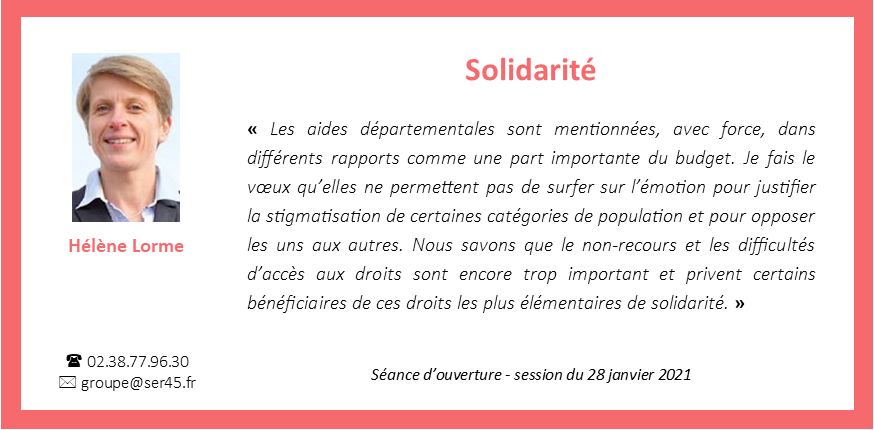 groupeser45's tweet photo. Début de la session budgétaire. @HeleneLorme revient sur les aides sociales. #sessionLoiret https://t.co/bq1YQTwgrE