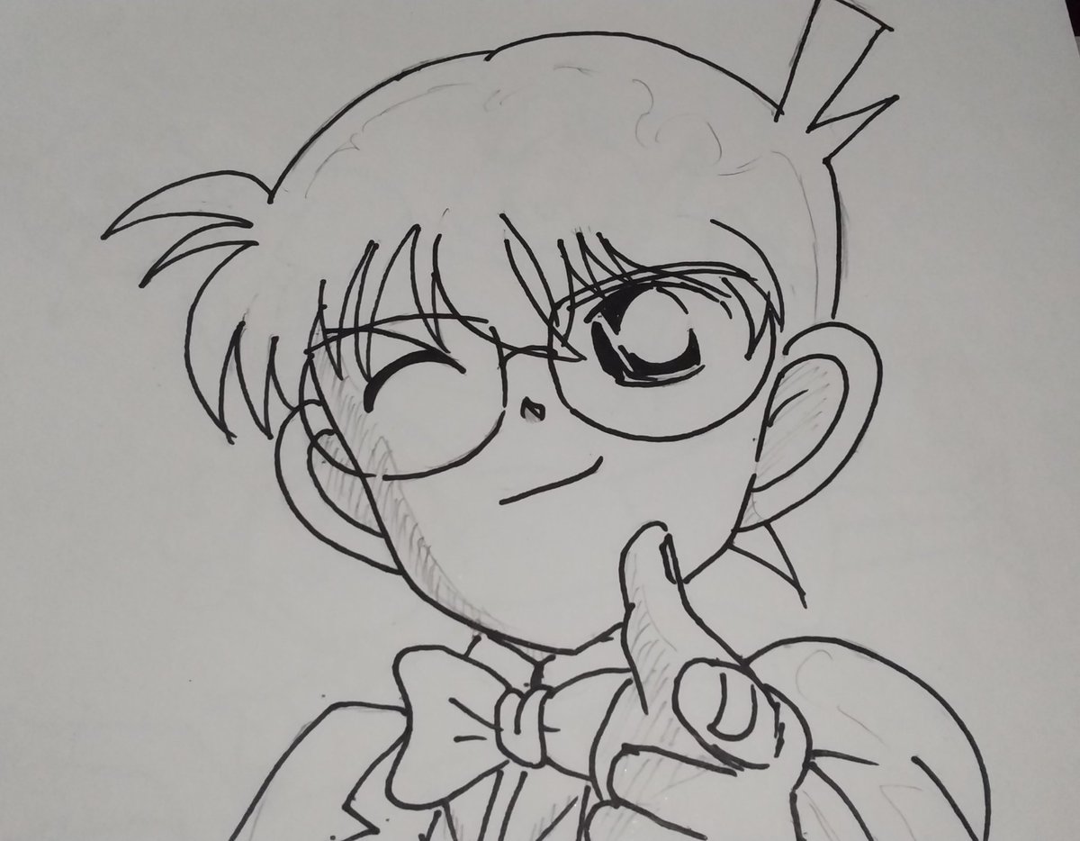 イチロー ばきゅーん 艸 イラスト好きさんと繋がりたい アニメ好きと繋がりたい 漫画好きと繋がりたい 名探偵コナン イラスト 落書き