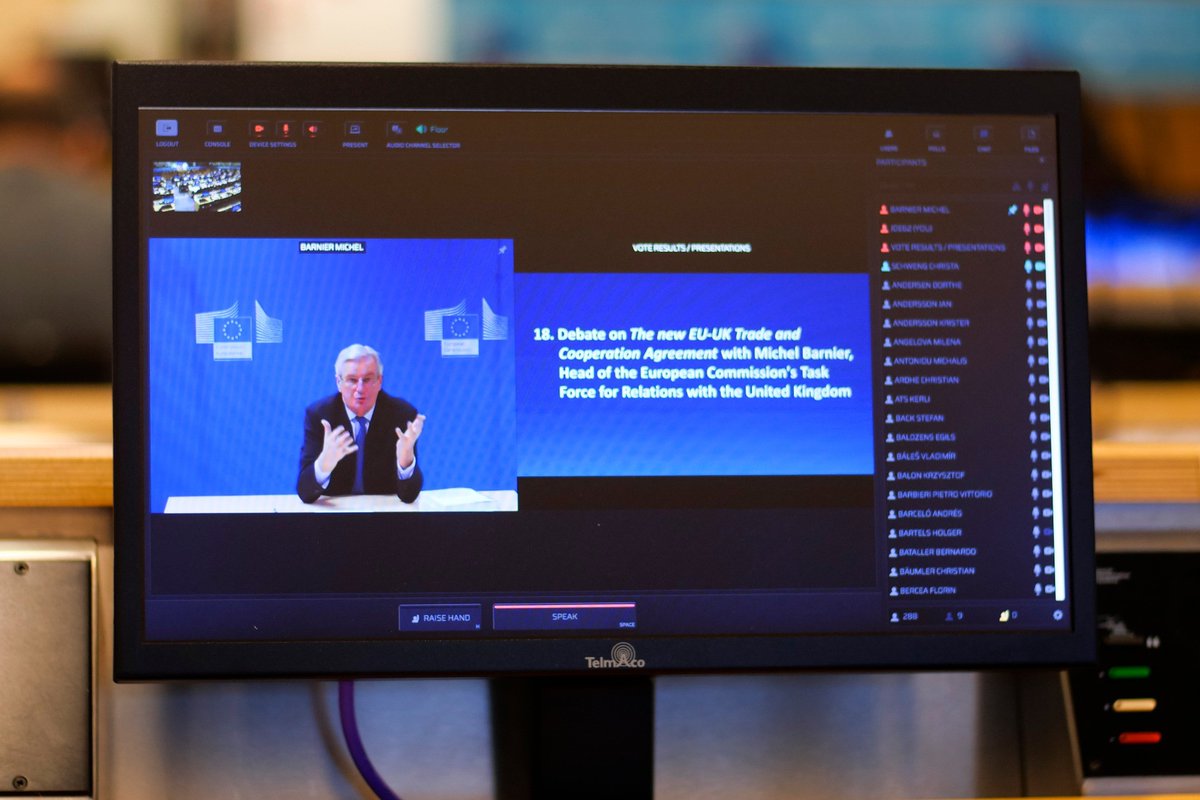 EESC_President's tweet image. 📢#EESCplenary

Thank you, @MichelBarnier, for securing the EU-UK agreement, for the exemplary transparency &amp;amp; for keeping #EUCivilsociety informed on the #Brexit negotiation process.

For the EESC it is important that #CSOs continue to play a role in the future 🇪🇺🇬🇧 relationship.