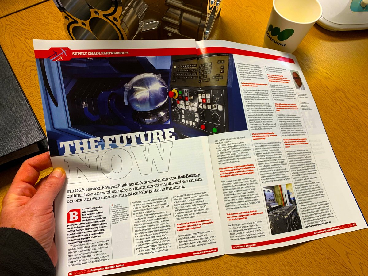 Matsuura_UK's tweet photo. Superb write up on Matsuura 5 axis customer @Bowyer_Eng   in this month’s Aerospace Manufacturing magazine.

Read it online here; https://t.co/Uk07cKtmkW

#ukmfg #5axismachining #aerospace #MX520 #MX850 #aerospacemanufacturing #cncmachining #5axismachining #cncmachining https://t.co/vvBtA8FMyg