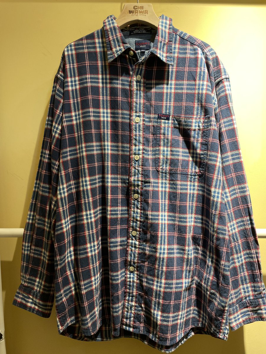 CHIWAWAVINTAGE's tweet image. tommy hilfiger 格仔襯衫

衣長：82
肩寬：52
胸圍：58
袖長：62