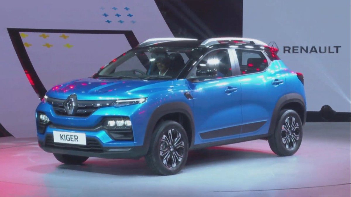 RenaultIndia's tweet photo. Here's the first glimpse of the most awaited car of the year, the new #RENAULTKIGER #theKIGERlife https://t.co/WS1iPsfKAP