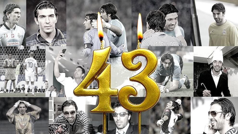 4⃣3⃣ años 🎂
'Amenaza' con renovar hasta los 4⃣4⃣
2⃣6⃣ temporadas como profesional
1⃣ Mundial (2006) 
1⃣ Copa de la UEFA 
🔟 Scudettos
5⃣ Copas de Italia 
7⃣ Supercopas de Italia 
1⃣ Ligue 1  
1⃣ Supercopa de Francia 
𝗕𝘂𝗼𝗻 𝗰𝗼𝗺𝗽𝗹𝗲𝗮𝗻𝗻𝗼, <a href="/gianluigibuffon/">Gianluigi Buffon</a>!!