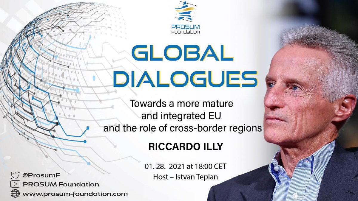 In #GlobalDialogues our President have had a very interesting discussion with the #Italian businessman / former politician & mayor of #Triest @riccardoilly who's presented his idea about the role of the cross-border regions in the integration of the #EU
Watch us on #YouTube