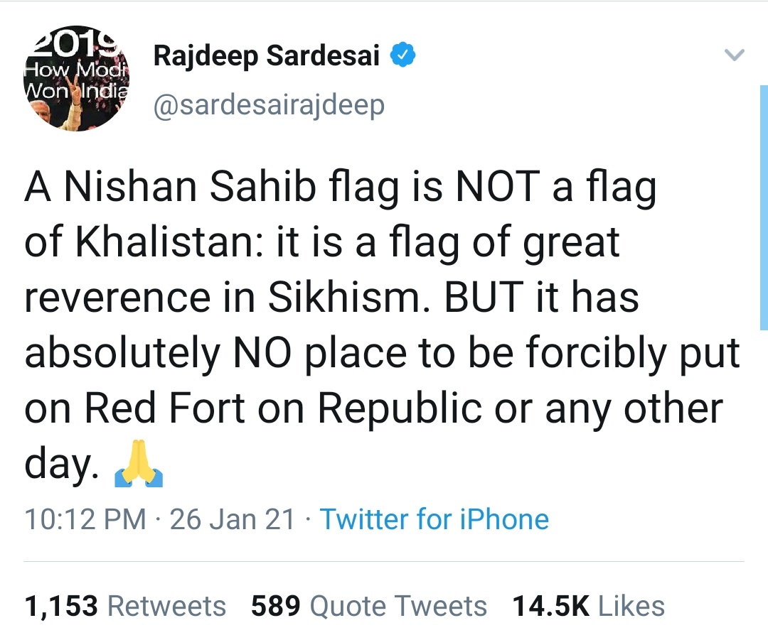  @sardesairajdeep On Padmavat      On Red Fort Ruckus