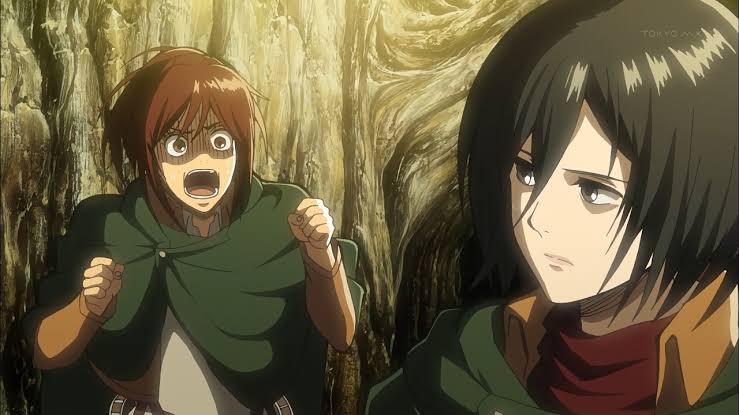 I think after Eren and Armin, Sasha was probably the only girl Mikasa was closest friends with (out of all the 104th). I love the way their friendship was potrayed and developed throughout the story.