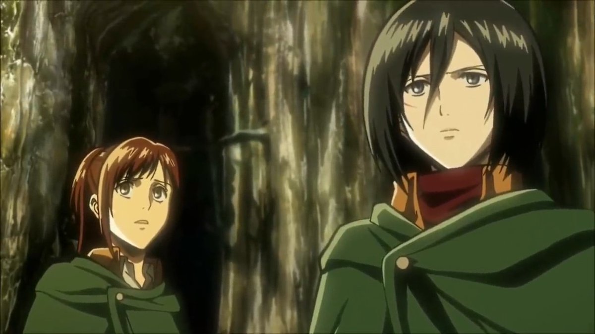 I think after Eren and Armin, Sasha was probably the only girl Mikasa was closest friends with (out of all the 104th). I love the way their friendship was potrayed and developed throughout the story.