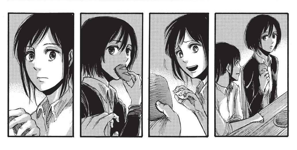 I love how Sasha brought out Mikasa's playful side basically from the moment they met. I feel like they could just be themselves with each other.