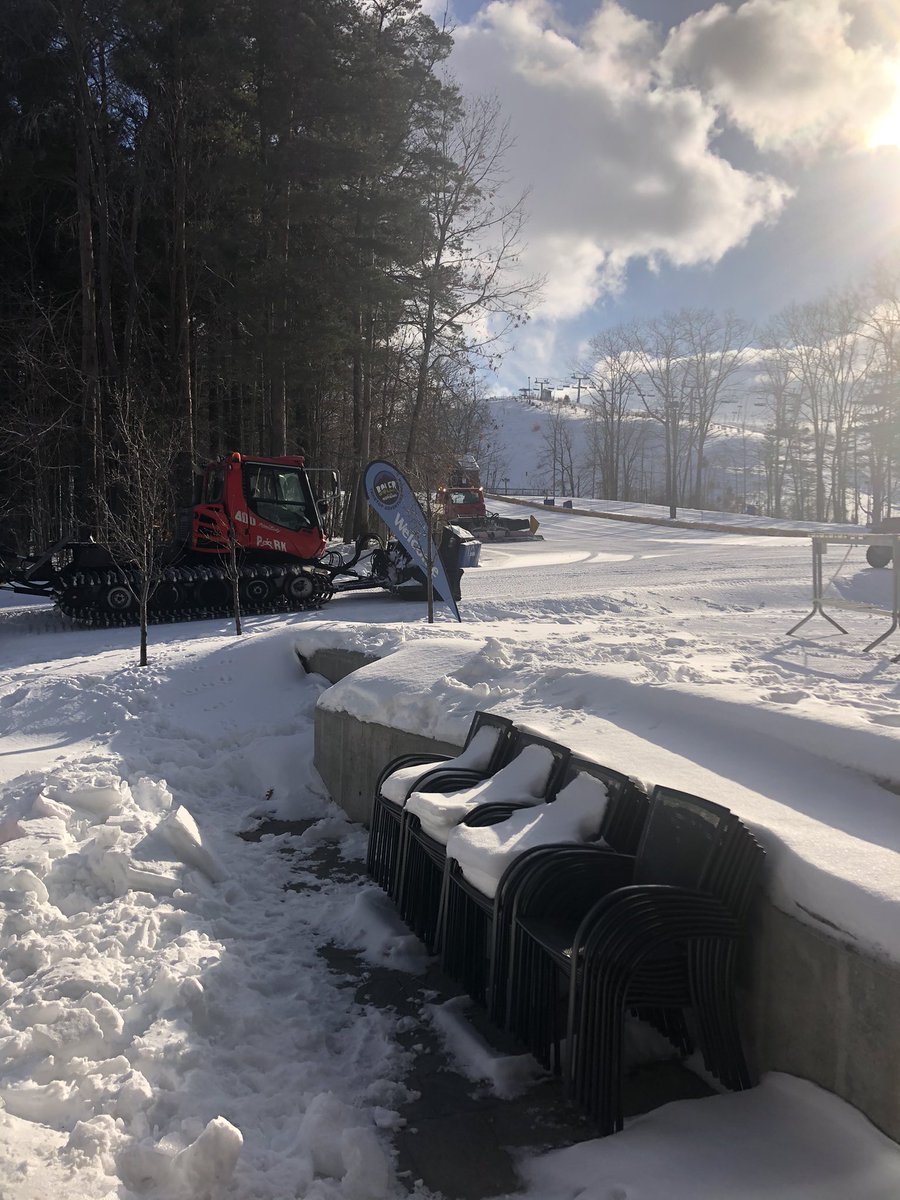 BillCoxhead's tweet photo. Preparations @bolermountain for opening  next tuesday.  Buy your ticket on line tomorrow at 10:00am. Gonna be sweet start with every  hill open on day one. https://t.co/LGn7KVWjlt