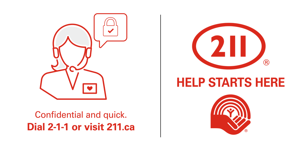 Call 2-1-1 to find 
🍽️ Food banks
💉 Health services &amp; charity supports
👶 Parenting supports
🛠️ Apprenticeship &amp; job retraining programs
💰 Government assistance
💡 Utility bill relief programs
🛌 Emergency shelters and other types of supports across Ontario.

#211DayCanada