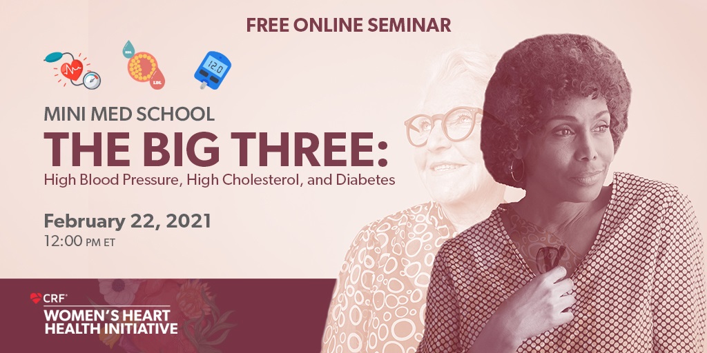 Cardiovascular Research Foundation (@crfheart) on Twitter photo Help your patients jump-start their heart health! ❤️
Tell them about this free online seminar for practical tips to reduce the risk for heart disease. #HeartMonth <a href="/nishajhalani/">Nisha Jhalani, MD</a> <a href="/TolaniSonia/">Sonia Tolani MD</a>
ow.ly/LlHe50DwUr3 Help your patients jump-start their heart health! ❤️
Tell them about this free online seminar for practical tips to reduce the risk for heart disease. #HeartMonth <a href="/nishajhalani/">Nisha Jhalani, MD</a> <a href="/TolaniSonia/">Sonia Tolani MD</a>
ow.ly/LlHe50DwUr3