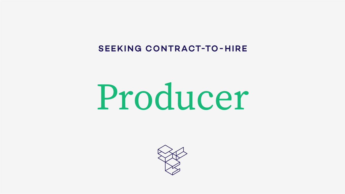 smithandconnors's tweet photo. We’re looking for talented folks to join our team through remote contract + contract-to-hire roles! We are an inclusive studio committed to equity and diversity. Feel free to tag/share with anyone you think would be a good fit 🌟    

Job details: https://t.co/P4dTSjYRRI https://t.co/bavzGya2L8