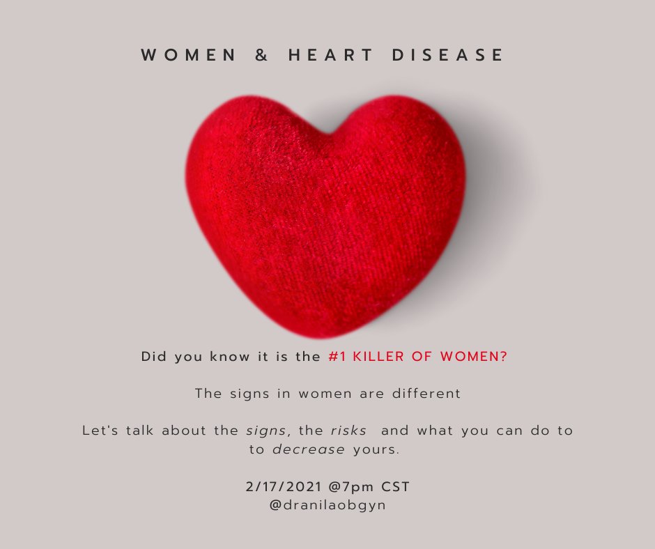 Every 80 seconds  a woman dies from cardiovascular disease. 

- 80% of cardiovascular disease is through to be preventable.