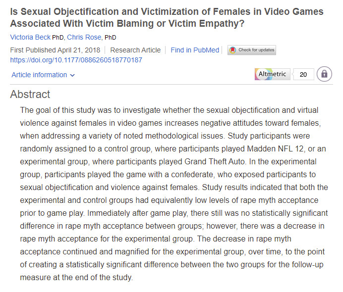 One more(possible *decrease* in rape myth acceptance) https://journals.sagepub.com/doi/abs/10.1177/0886260518770187