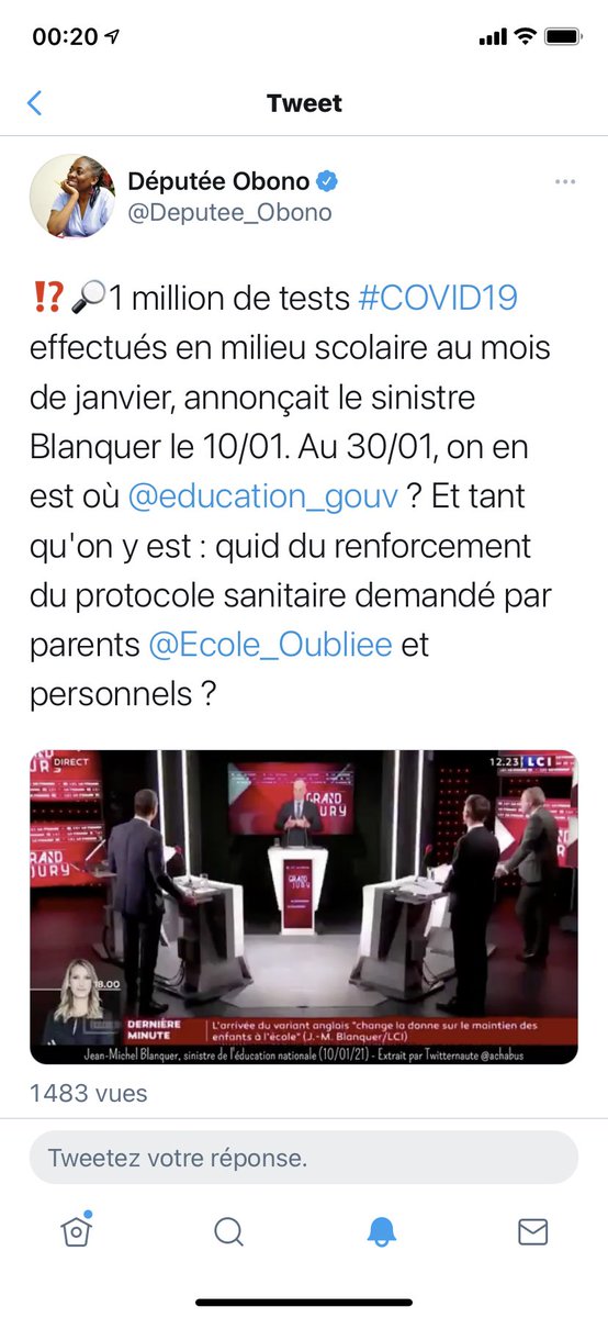 Commençons par la  @Deputee_Obono, "symbole" de la lutte anti-raciste (mais pas antisémite, la lutte), qui demande le respect mais qui elle, en manque tous les jours.Son truc favoris ? Traiter les ministres de "Sinistre"