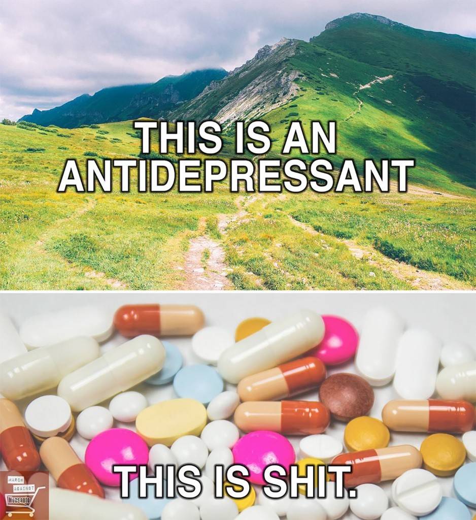 Mental health is no stranger to moralizing stigma, of course. Similar to how lifestyle is judged we see the idea that avoiding meds make you a stronger & better person. The view that mental illness is not real is part of the issue. Taking meds for a fake disease seems immoral.