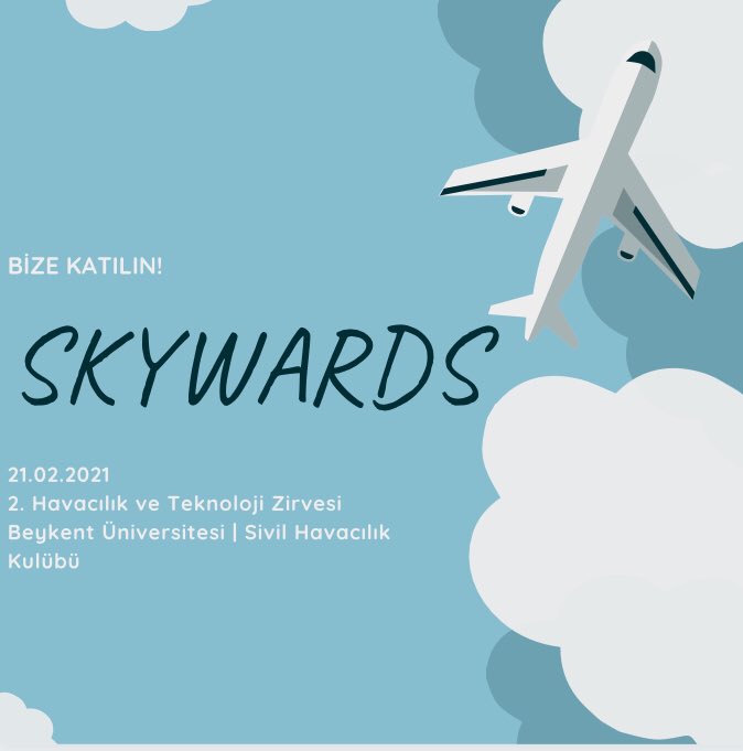 Bizler, sizlere kavuşabilmek için heyecanla 21.02.2021 tarihini bekliyoruz. Etkinliğimiz zoom üzerinden yapılacak. Tarih yaklaştığında ise mutlaka etkinlik linki paylaşılacak.
#sivilhavacılık #beykentüniversitesi