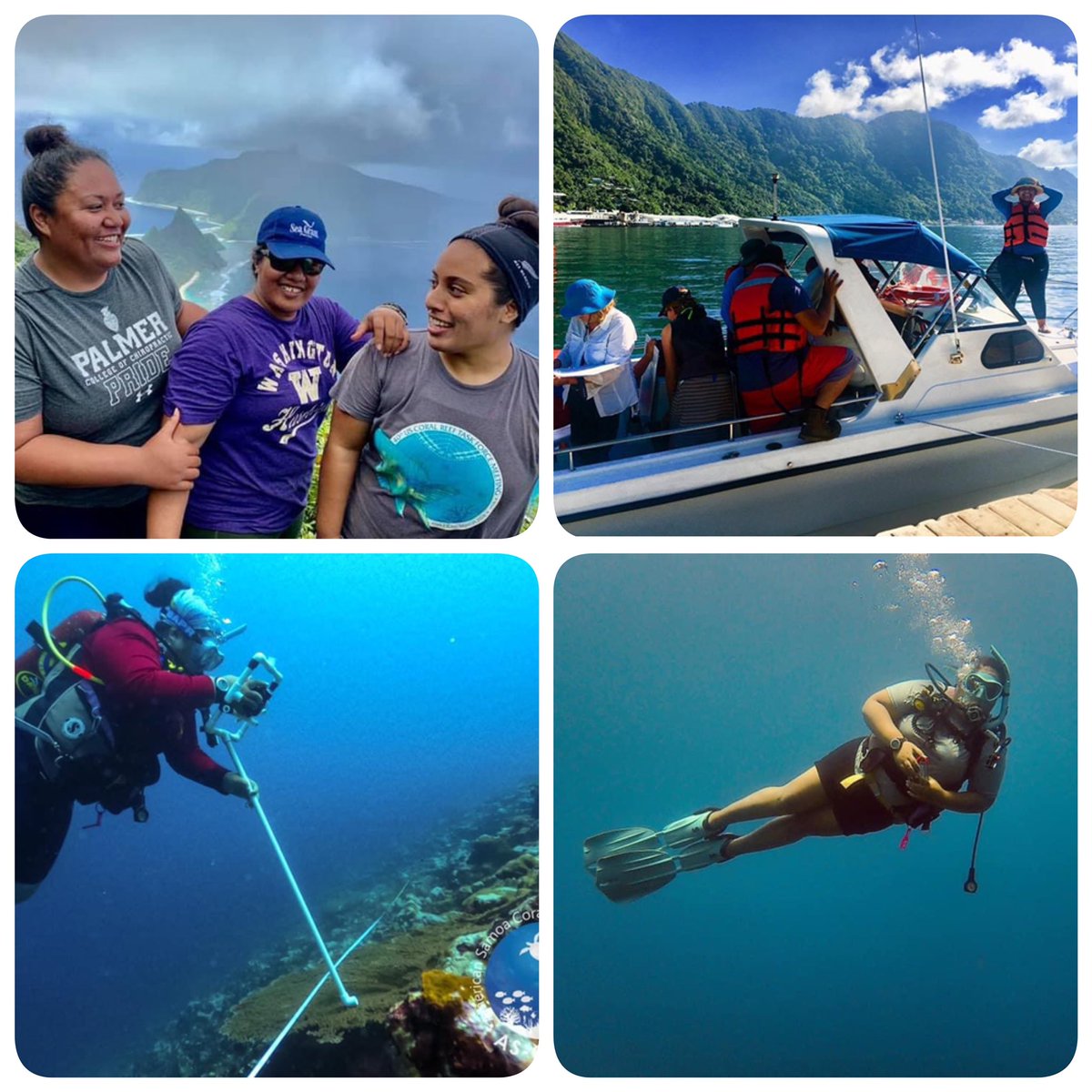 What better way to celebrate #womeninscienceday than to honour these phenomenally inspiring and talented Samoan scientific divers. I am so grateful to call them my friends, colleagues and superstar dive buddies 🤿🦹‍♀️#amerikasamoa #coralreefadvisorygroup #crag