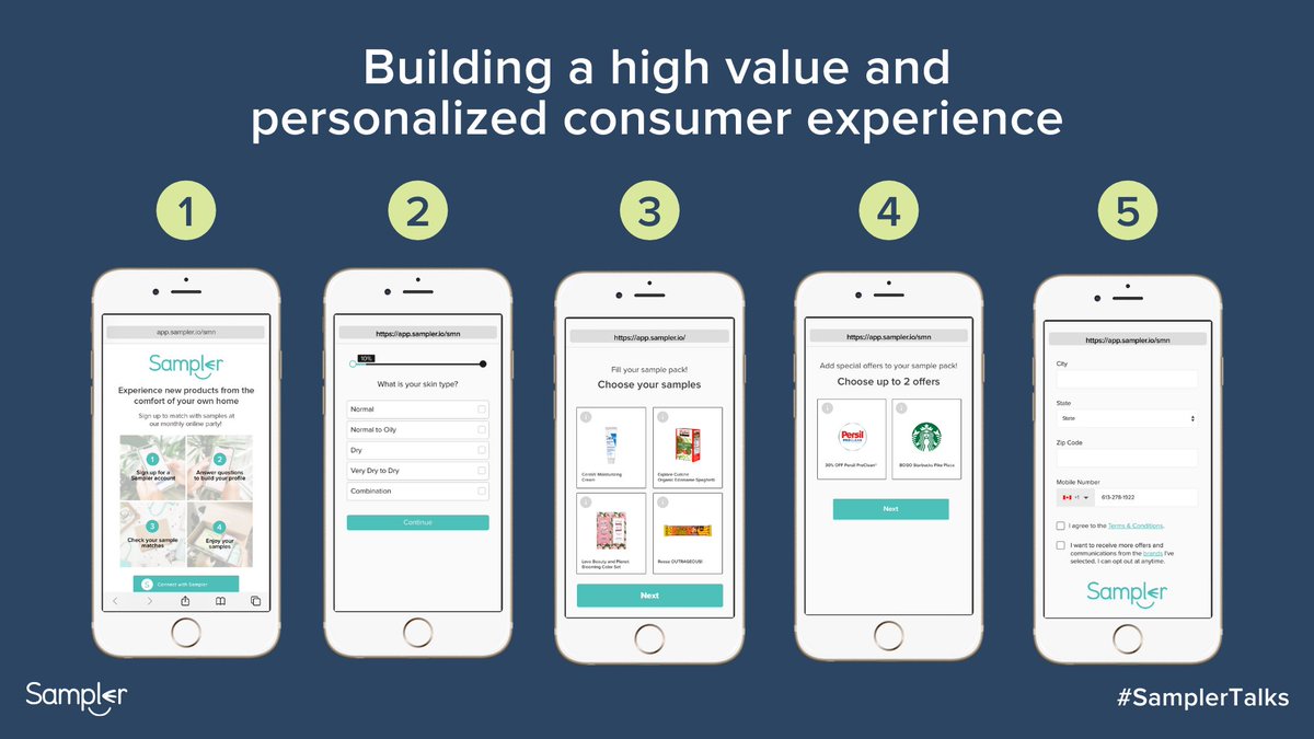 SamplerBusiness's tweet image. This is where digital product sampling comes in. 
You're able to provide your ideal consumers with samples based on their preferences while collecting all of the valuable data you need to build out personalized direct to consumer relationships.  #SamplerTalks