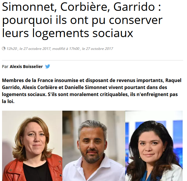  @alexiscorbiere et  @RaquelGarridoFr, que d'aucuns qualifient de "thénardier de la politique".Des revenus plus que confortables, mais ça rénove son appart sur le dos des contribuables. Remarquez la condescendance de Garrido lorsqu'elle assiste à un match de foot...