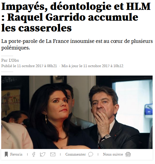  @alexiscorbiere et  @RaquelGarridoFr, que d'aucuns qualifient de "thénardier de la politique".Des revenus plus que confortables, mais ça rénove son appart sur le dos des contribuables. Remarquez la condescendance de Garrido lorsqu'elle assiste à un match de foot...
