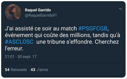  @alexiscorbiere et  @RaquelGarridoFr, que d'aucuns qualifient de "thénardier de la politique".Des revenus plus que confortables, mais ça rénove son appart sur le dos des contribuables. Remarquez la condescendance de Garrido lorsqu'elle assiste à un match de foot...