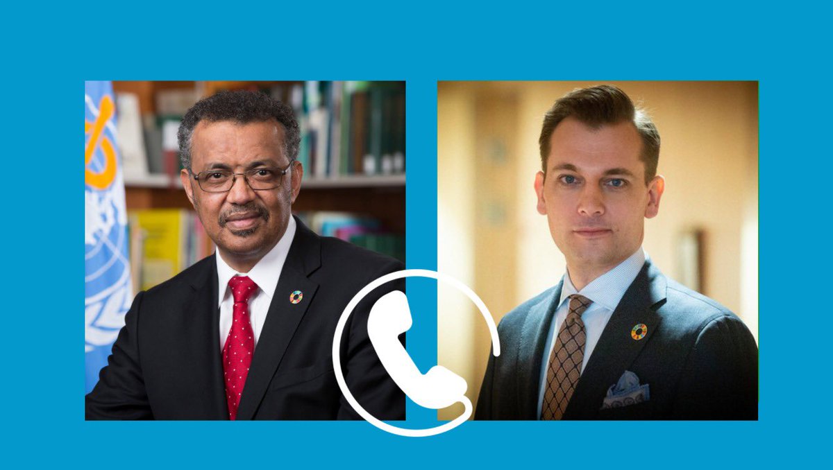 Tedros Adhanom Ghebreyesus Tack Sa Mycket Minister Per Olsson Fridh Thinkper For This Great Support For Covax Vaccinequity During Our Call Y Day We Discussed The Need To Protect People