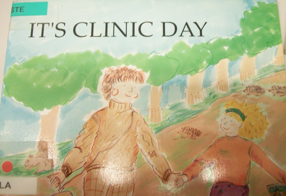Some HIV+ teens educated their peers at school, HIV+ mothers created resources for their children. Organising creshes, playdates, etc. But they also wrote story books, which explained  #HIV, & scripted difficult conversations for other HIV-affected parents.It's Clinic Day 1992