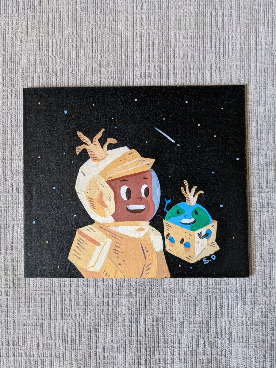 Olympic76's tweet photo. Who needs a little ORIGINAL ART pick-me-up? #iamapaperbagprincess @serahmarie perhaps for your wall https://t.co/0R5eIfTcVk