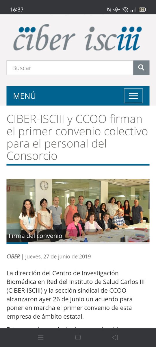 CCOO Sanidad Madrid (@ccoosanidadmad) on Twitter photo <a href="/astro_duque/">Pedro Duque</a> <a href="/SaludISCIII/">Instituto de Salud Carlos III (ISCIII)</a> <a href="/sanidadgob/">Ministerio de Sanidad</a> <a href="/CarolinaDarias/">Carolina Darias</a> Señor Ministro a qué esperan usted y la Ministra <a href="/mjmonteroc/">María Jesús Montero</a> para publicar en BOE el Convenio Colectivo del <a href="/CIBER_ISCIII/">CIBER ISCIII</a> firmado en junio 2019 #CumplanYa <a href="/sanchezcastejon/">Pedro Sánchez</a> <a href="/PabloIglesias/">Pablo Iglesias 🔻{R}</a> xq #SinCienciaNoHayFuturo <a href="/fssccoo/">FSS-CCOO</a> <a href="/CCOOMadrid/">CCOO de Madrid</a> <a href="/ANIH_1/">Asociación Nacional Investigadores Hospitalarios</a> <a href="/CCOO_CSIC/">CCOO-CSIC</a> <a href="/astro_duque/">Pedro Duque</a> <a href="/SaludISCIII/">Instituto de Salud Carlos III (ISCIII)</a> <a href="/sanidadgob/">Ministerio de Sanidad</a> <a href="/CarolinaDarias/">Carolina Darias</a> Señor Ministro a qué esperan usted y la Ministra <a href="/mjmonteroc/">María Jesús Montero</a> para publicar en BOE el Convenio Colectivo del <a href="/CIBER_ISCIII/">CIBER ISCIII</a> firmado en junio 2019 #CumplanYa <a href="/sanchezcastejon/">Pedro Sánchez</a> <a href="/PabloIglesias/">Pablo Iglesias 🔻{R}</a> xq #SinCienciaNoHayFuturo <a href="/fssccoo/">FSS-CCOO</a> <a href="/CCOOMadrid/">CCOO de Madrid</a> <a href="/ANIH_1/">Asociación Nacional Investigadores Hospitalarios</a> <a href="/CCOO_CSIC/">CCOO-CSIC</a>