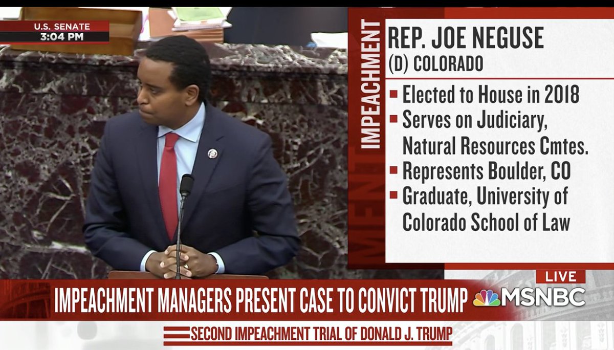 Together with Raskin,  @RepJoeNeguse will address the First Amendment defense the president will offer to excuse his conduct.129/