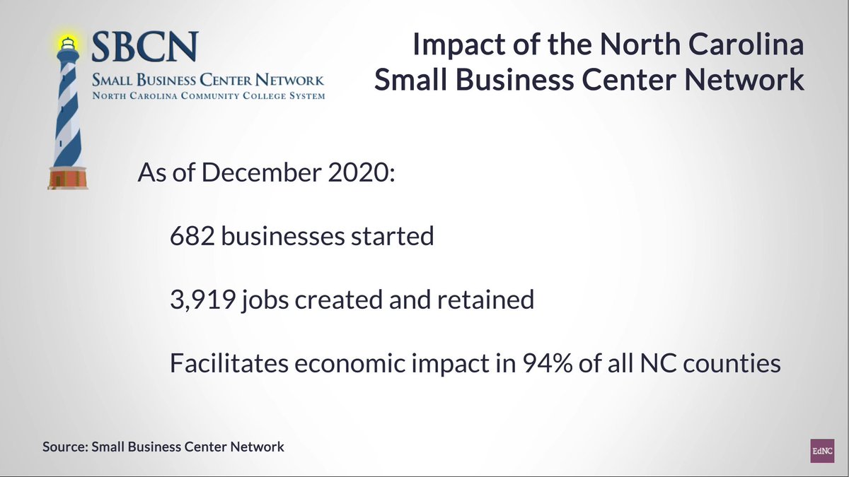 In this video,  @MontgomeryCC’s Andrew Gardner, dean of continuing education, discusses  @NCCommColleges’ small business centers, which offer a variety of services to small businesses and entrepreneurs hoping to start a business.