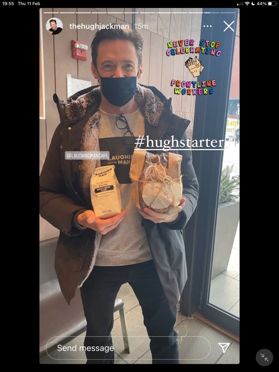 JackmansLanding's tweet photo. How could anyone give Hugh a parking ticket for delivering Joy! 😳 Right picture shows the offending article 😡 We think the Wolverine needs to make a comeback to sort this out. 😆
#hughjackman #wolverine #parkingfine #forspreadingjoy #coffee #andbread
📸 Hugh’s Instagram story https://t.co/XMIaO6cCnl