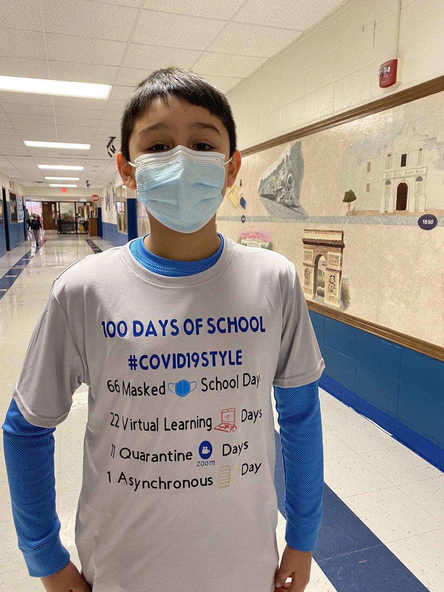 Loved this 100th day of school tshirt😀 <a href="/FESfalcons/">Florence Elementary</a>  <a href="/KISDCounseling/">KellerISDCounseling</a> <a href="/KellerISD/">Keller Schools</a> #celebrateKISD #KISD100thDay