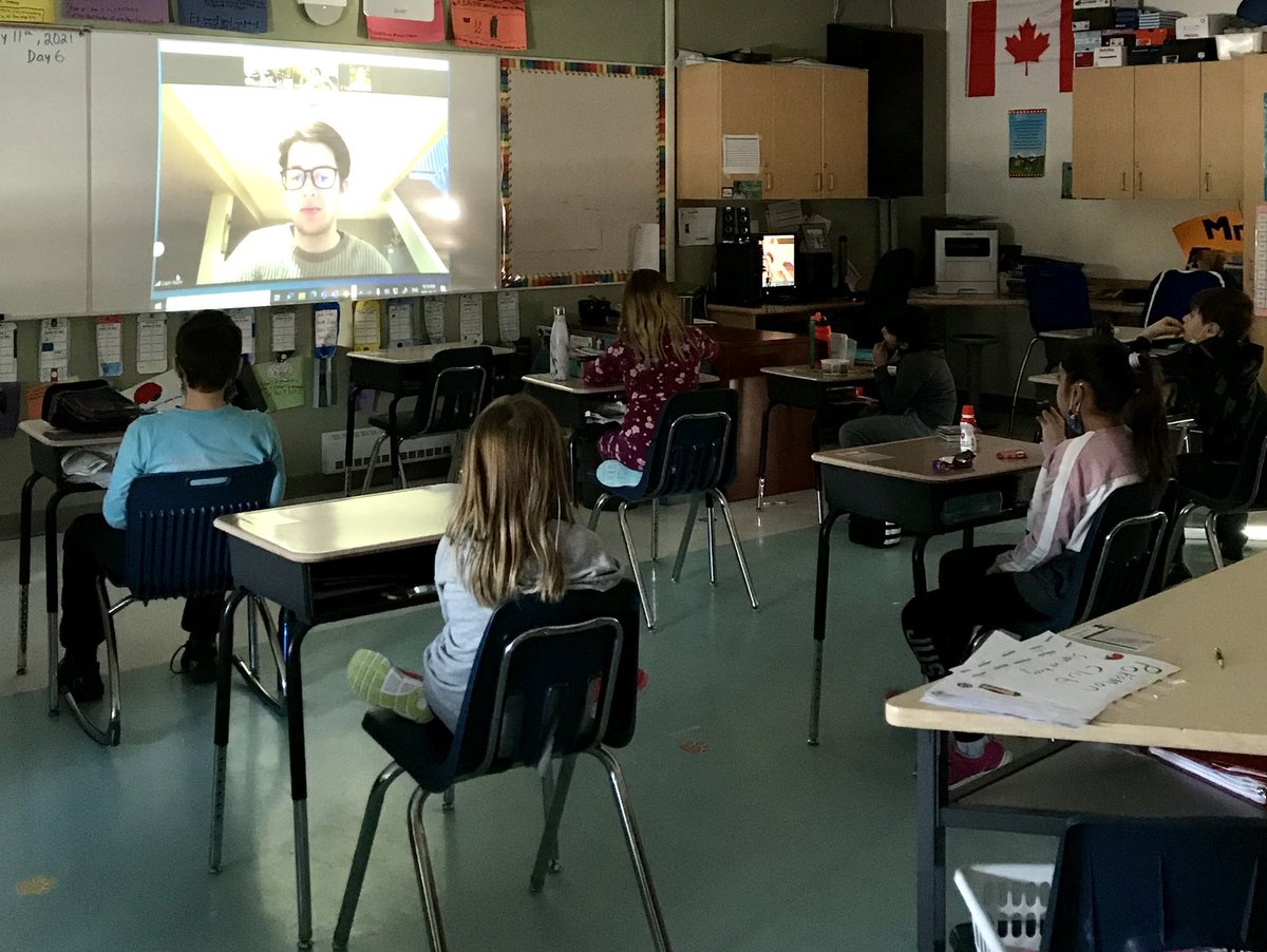 February is “I Love To Read” month at Meadows School. Special guest reader Liam Nohr of the BU Bobcats appropriately chose Robert Munsch’s “50 Below Zero” to read virtually to Jeremy Davies’ Grade 3/4 class today.