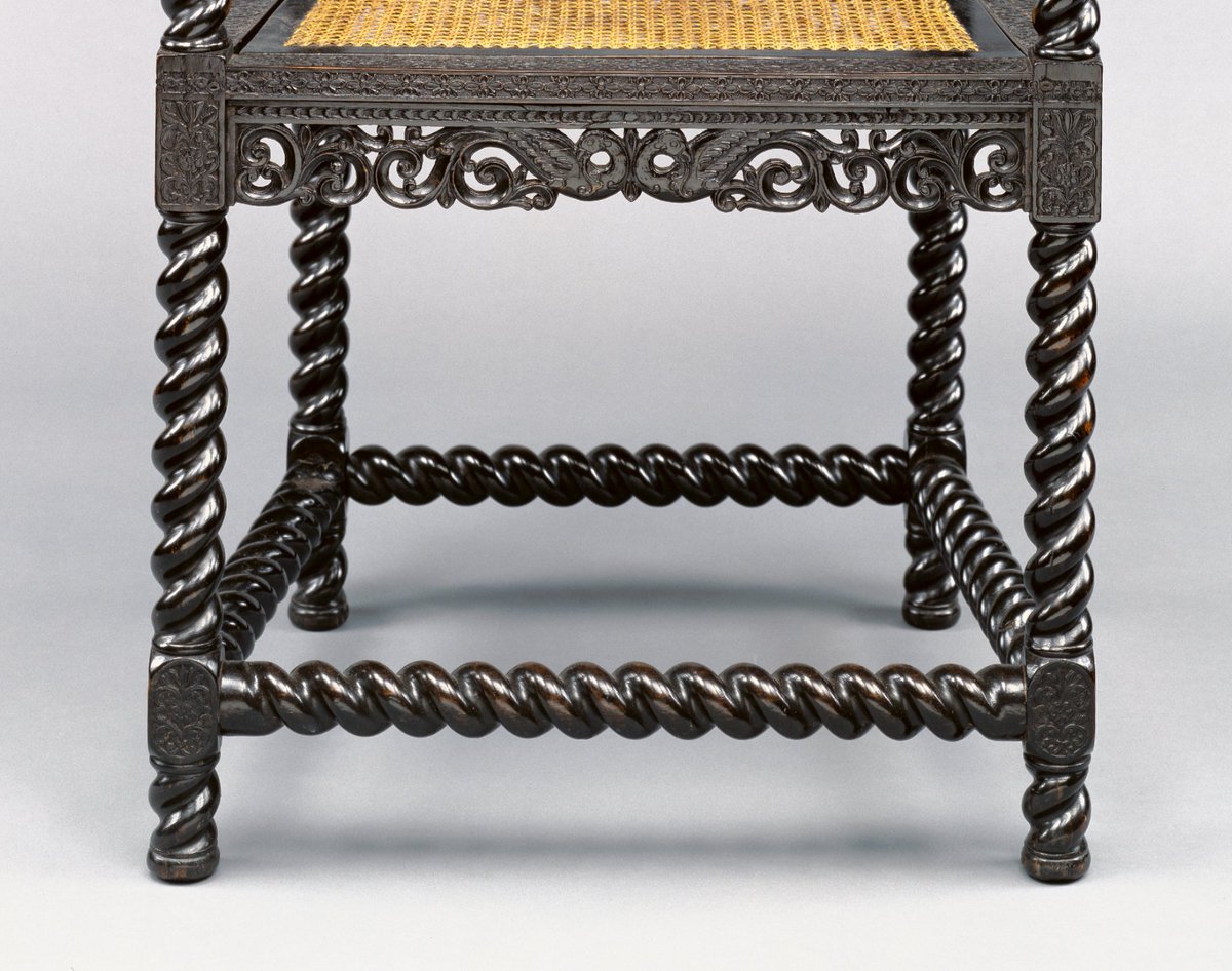 These are spiral legs. An older style, popularized in the late 1600s, but make a comeback every 100 years or so.