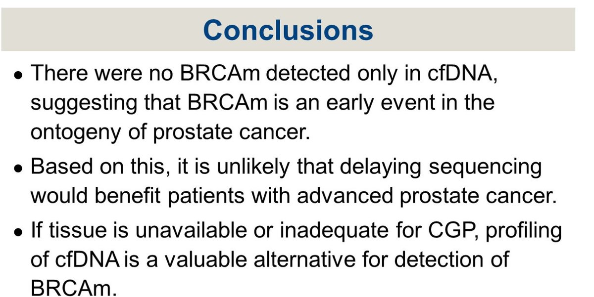 <a href="/Huntsman_GU/">GU Cancer Research Program @HuntsmanCancer</a> <a href="/TRMcFar/">Taylor McFarland</a> <a href="/neerajaiims/">Neeraj Agarwal, MD, FASCO</a> <a href="/ASCO/">ASCO</a> <a href="/maughanonc/">Benjamin L Maughan</a> <a href="/montypal/">Sumanta K. Pal, MD, FASCO</a> <a href="/KohliMask1020/">Manish Kohli</a> <a href="/rnussen1/">Roberto Nussenzveig</a> <a href="/nsayeghmd/">Nicolas Sayegh, MD</a> <a href="/PGrivasMDPhD/">Petros Grivas</a> <a href="/AdamCKessel/">Adam Kessel</a> <a href="/NazliDizman/">Nazli Dizman</a> <a href="/prostatemd/">Jonathan Tward</a> It's a privilege to be part of this study investigating BRCA mutations as an early event in development of prostate cancer.