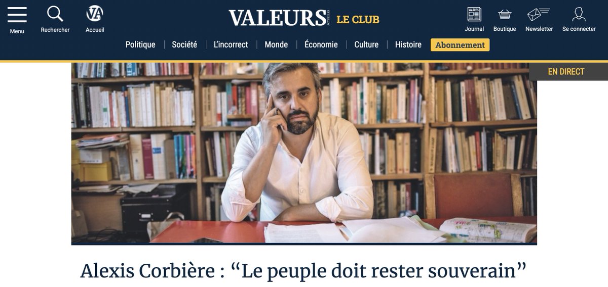  @Ugobernalicis qui déclare "c'est pas moi qui donne des interviews à valeurs actuelles".Va dire ça à ton ami  @alexiscorbiere ...