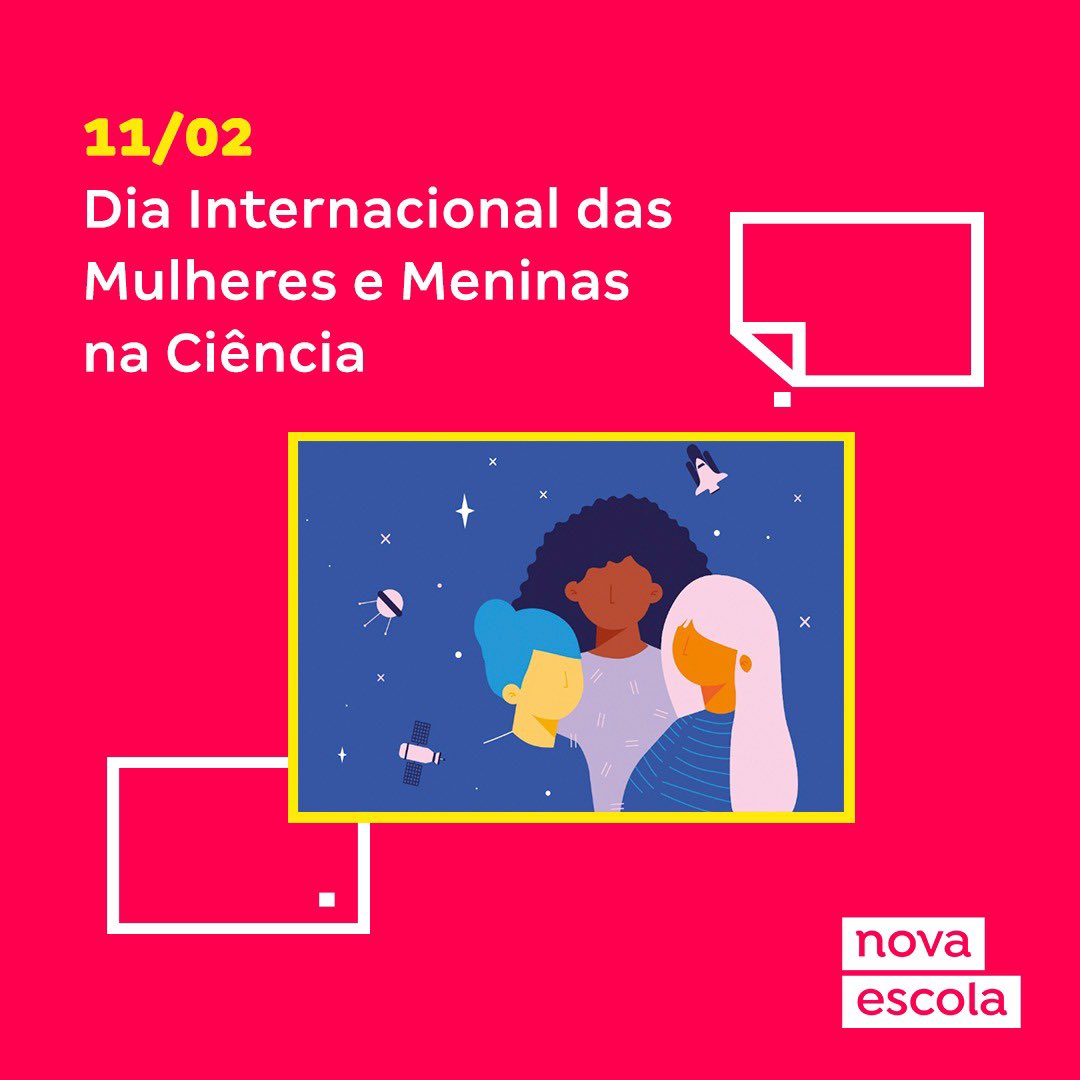 novaescola's tweet photo. E chegou o dia! 🤩

Hoje é comemorado o Dia Internacional das Mulheres e Meninas na Ciência. 

Durante essa semana, relembramos 10 mulheres que deixaram um marco na história da evolução da sociedade. 

Nao viu? Arrasta para baixo e confira. 
Em breve, publicaremos mais! https://t.co/axRUr0cnXI