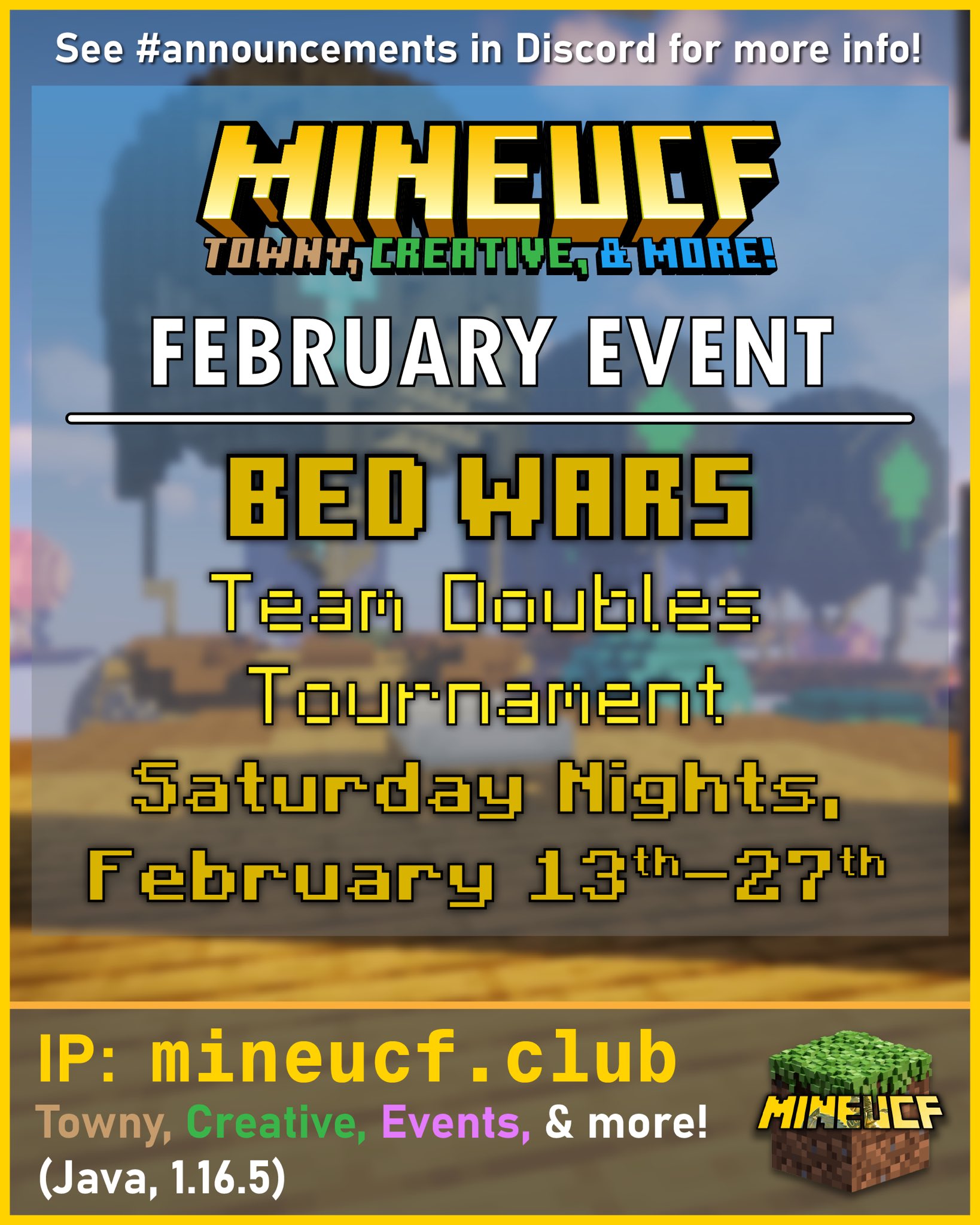 Announcing MC Playdates Bedwars Servers